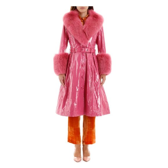 RARE Foxy Gloss Coat In Neon Pink (fuchsia) Size 2 - Picture 4 of 10